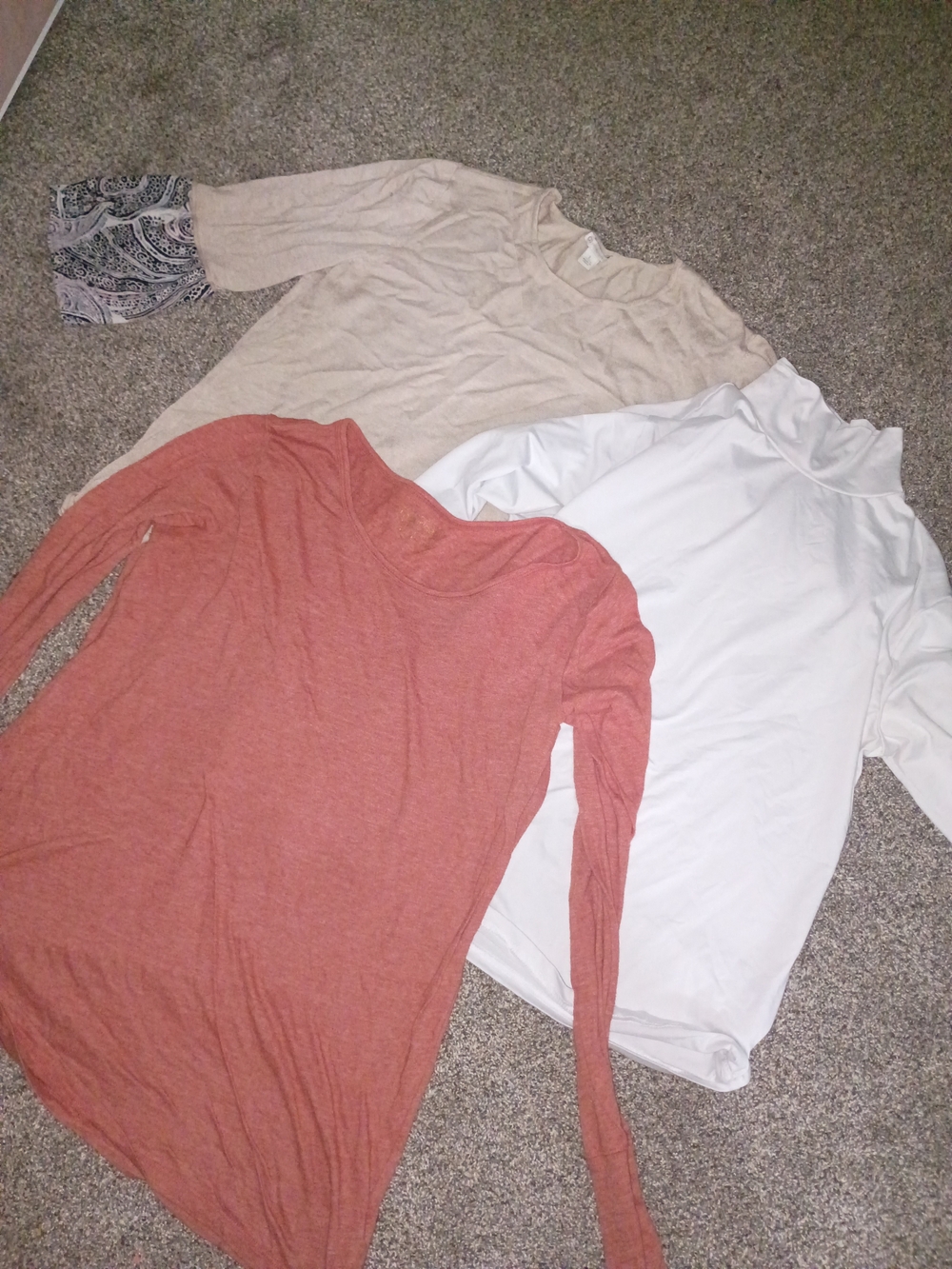 Maurices Women's Scoop Neck Top in Rust with White Layer